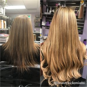 Hair Extensions - Before and After