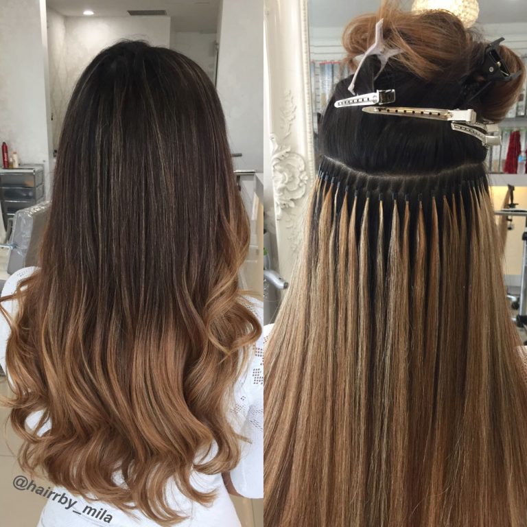 Aplicación de extensiones de cabello micro beads